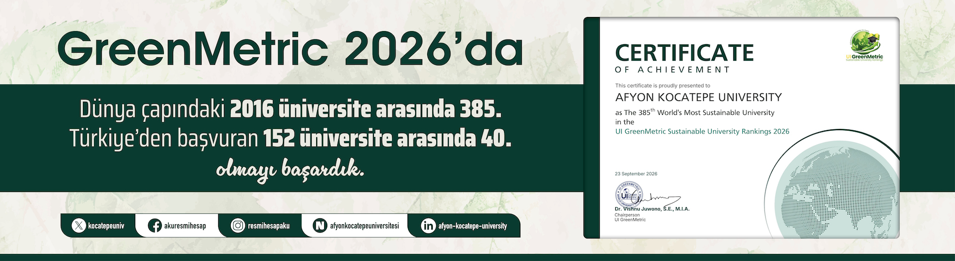 GreenMetric 2026