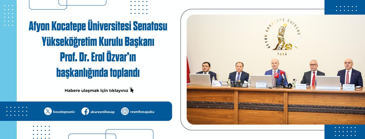 YÖK BAŞKANI SENATO TOPLANTISI