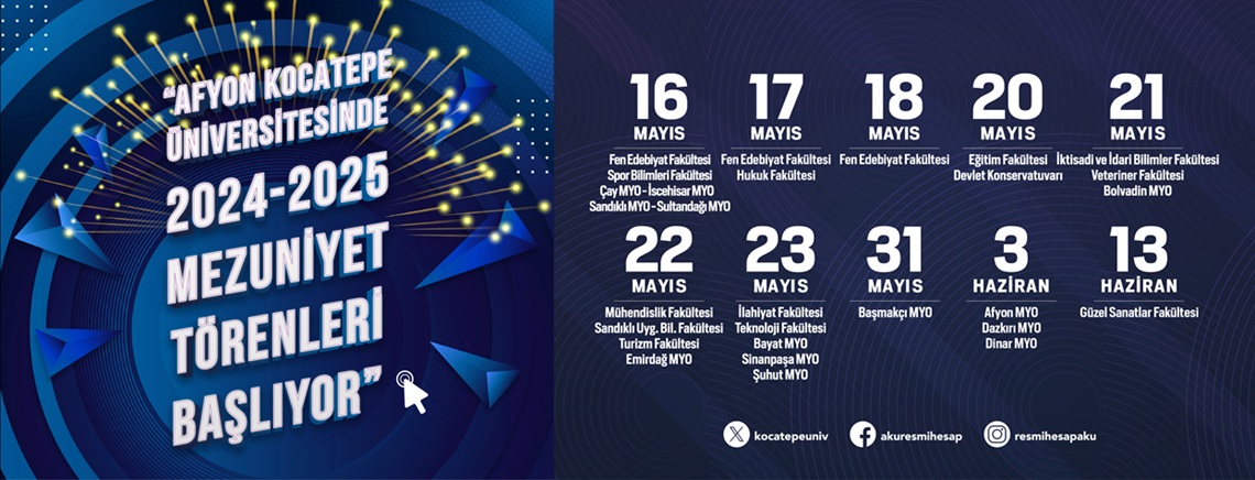 2024-2025 MEZUNİYET TÖRENLERİ
