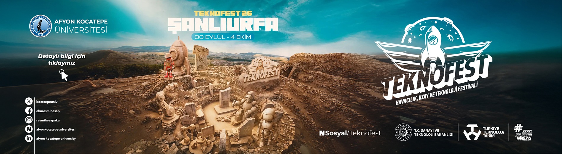 TEKNOFEST 2026 YILINDA ŞANLIURFA’DA! TEKNOFEST 2026 YILINDA ŞANLIURFA’DA!