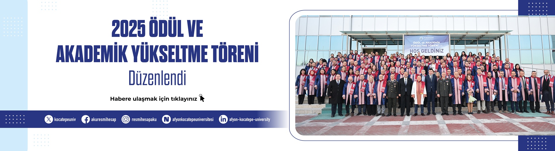 AKÜ’de 2025 Yılı Ödül ve Akademik Yükseltme Töreni Düzenlendi AKÜ’de 2025 Yılı Ödül ve Akademik Yükseltme Töreni Düzenlendi