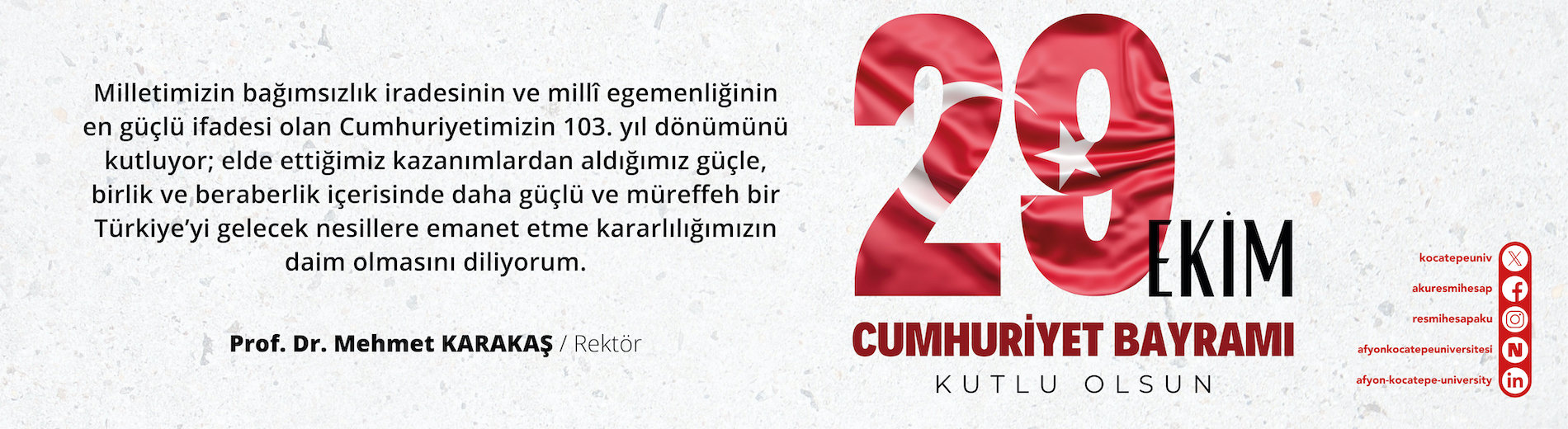 29 Ekim Cumhuriyet Bayramı